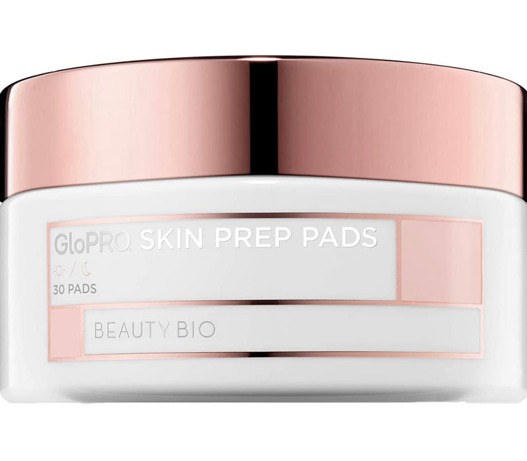 Beauty Bioscience BeautyBio GloPRO Prep Pads Clarifying Skin Cleansing Wipes and SteriGLO Peptide, 30 Count (Pack of 1)